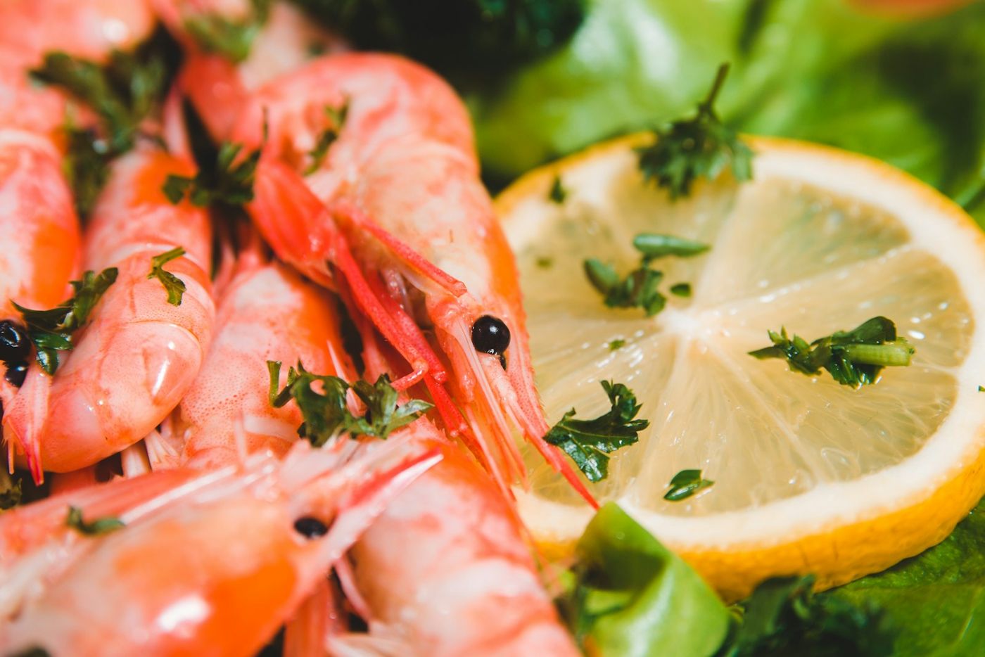 Gamberi con limone